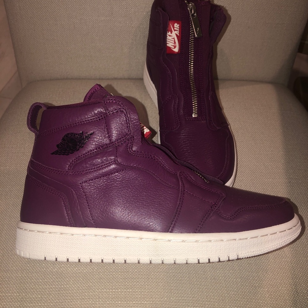 Nike Air Jordan Women’s High Zip Bordeaux Sneakers